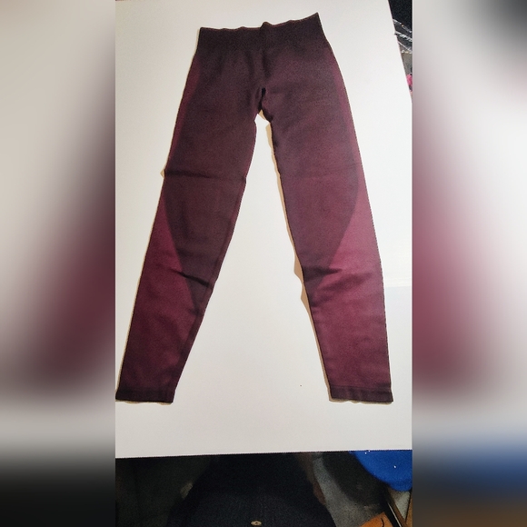 PINK Victoria's Secret Pants - PINK Victoria's Secret Burgundy Leggings